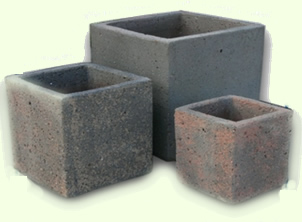 Old Stone Cube Planter